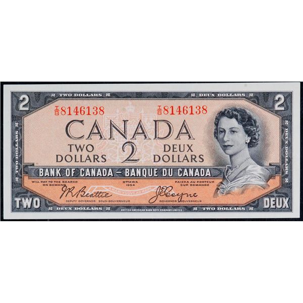 1954 $2 BC-30b #I/B8146138 PMG Superb Gem Uncirculated-66 Devil's face, Scarcer prefix.  This is a p