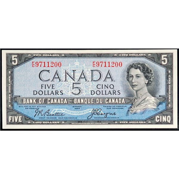 1954 $5 BC-31b #FC9711200, Legacy Superb Gem Uncirculated-66PPQ. Devil's face.  This is a pristine e