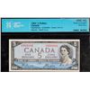 Image 1 : 1954 $5 BC-31b #HC9000981, CCCS Choice Uncirculated-63. Devil's face