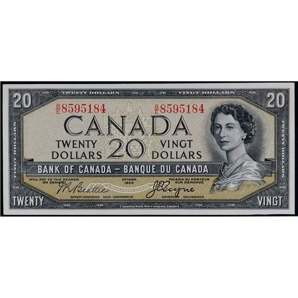 1954 $20 BC-33b #B/E8595184 Legacy Superb Gem Uncirculated-67PPQ.  This is a pristine issue with gre