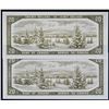 Image 2 : 1954 $20 BC-33b #D/E6653769 & 3754 Lot of 2 notes Uncirculated or better.