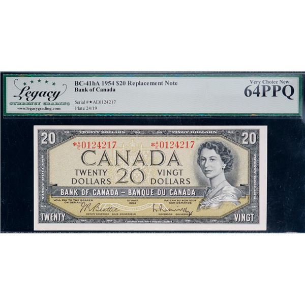 1954 $20 BC-41bA #*AE0124217, Choice Uncirculated-64PPQ.
