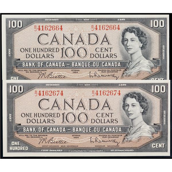 1954 $100 BC-43a #B/J4162664-2674, Group of 11 consecutive numbered notes.  All Legacy Currency Grad