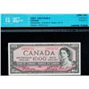 Image 1 : 1954 $1000 BC-44a #A/K00333732 CCCS Uncirculated-60.   Scarce Beattie-Coyne signatures.