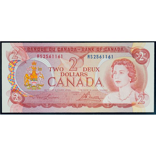 1974 $2 BC-47aT #RS2561161, Legacy Superb Gem Uncirculated-67PPQ.  This is a pristine issue with gre