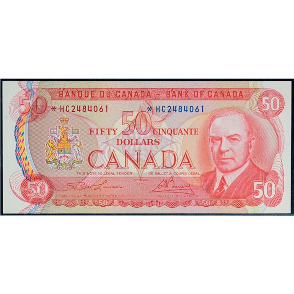 1975 $50 BC-51aA #*HC2484061, Legacy Superb Gem Uncirculated-67PPQ.  This is a pristine issue with g