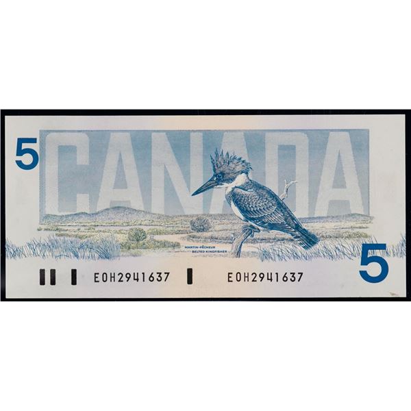 1986 $5 BC-56a-i "Blue Plate #EOH2941637 Legacy Currency Grading Superb Gem Uncirculated-66PPQ