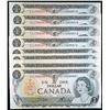Image 1 : Fancy Numbers; 1973 $1 BC-46b #ECG5000001-00015.  Lot of 15 notes Choice to Gem Uncirculated.