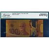 Image 1 : Gold Foil "Fantasy" Note 2011 $100 Legacy SPLENDID Uncirculated-69PPQ
