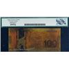 Image 2 : Gold Foil "Fantasy" Note 2011 $100 Legacy SPLENDID Uncirculated-69PPQ