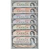 Image 1 : Matched Ultra Low Serial Numbered Set; 1954 series - 7 note set! $1 to $100 #0000031, all PMG graded