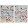Image 1 : SPECIMEN Set; Bird series1986-1991 $5 to $100 - 6 note set! #0000000, #510, all Legacy graded Choice