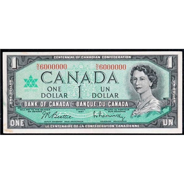 Million; 1967 $1 BC-45b #N/O6000000 BCS Choice Very Fine-35