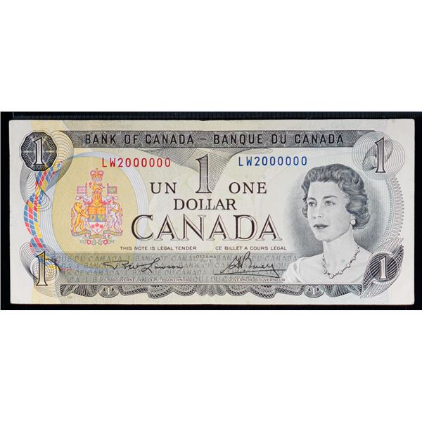 Million; 1973 $1 BC-46a #LW2000000 Bright VF-EF example.
