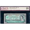 Image 2 : Solid; 1967 $1 BC-45b #O/O4444444 BCS Choice Very Fine-25