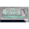 Image 1 : Error; 1954 $1 BC-37b-i #C/Z8774010 Nice AU.  Cutting error - Extra piece attached at bottom