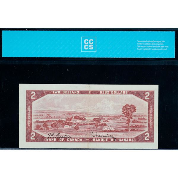 Error; 1954 $2 BC-38b #O/R0797497 CCCS Choice Very Fine-35 - Offset signatures.  Both signatures can