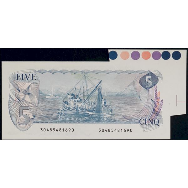 Error; 1986 $5 BC-56e-i #ANP4708659 Legacy Currency Grading Superb Gem Uncirculated-66PPQ "Misalignm