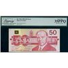 Image 2 : Error;  1988 $50 BC-58d #FMA2295556, Legacy Choice Very Fine-35PPQ w/Ink (roller) smears on Face