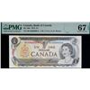 Image 5 : Low Numbers; 1973 $1 BC-46b #BCH0000051 to 0000055. All 5 notes PMG Superb Gem Uncirculated-66PPQ to