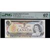 Image 1 : Low Numbers; 1973 $1 BC-46b #BCH0000056 to 0000060. All 5 notes PMG Superb Gem Uncirculated-67PPQ.
