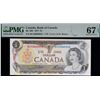 Image 3 : Low Numbers; 1973 $1 BC-46b #BCH0000056 to 0000060. All 5 notes PMG Superb Gem Uncirculated-67PPQ.