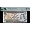 Image 2 : Low Numbers; 1973 $1 BC-46b #BCH0000061 to 0000065. All 5 notes PMG Superb Gem Uncirculated-67PPQ.