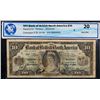 Image 3 : The Bank of British North America 1911 $10  #0052553 CH-55-24-06 F-VF  Only 5 known examples with th