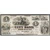Image 1 : The City Bank of Canada; 1857 $4 #2796 CH-110-16-02, PMG Choice Very Fine-30.