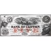 Image 1 : The Bank of Clifton;  1859 $5 CH-125-10-04-06A #8403  Legacy Choice Uncirculated-64