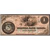 Image 1 : The Colonial Bank of Canada 1859 $1 letter B stamped 8 #105 CH-130-10-04-02 CCCS Gem Uncirculated-65