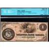 Image 2 : The Colonial Bank of Canada 1859 $1 letter B stamped 8 #105 CH-130-10-04-02 CCCS Gem Uncirculated-65