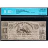 Image 2 : The Gore Bank of Hamilton 1870 $10 CH-325-10-02R CCCS Choice Uncirculated-63