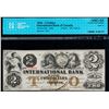 Image 2 : The International Bank of Canada 1858 $2 letter A #15286 CH-380-10-08-12 CCCS Choice Uncirculated-63