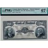 Image 1 : The Bank of Montreal;  1911 $20 CH-505-50-04P, PMG Superb Gem Uncirculated-67EPQ.