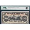 Image 2 : The Bank of Nova Scotia; 1920 $50 CH-550-28-26 #41820, PMG Choice Very Fine-30. Small tears. A stron