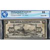 Image 2 : The Royal Bank of Canada 1913  $20 #148433 CH-630-12-10 F-VF with issue.  Popular and sought-after b