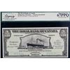 Image 2 : The Royal Bank of Canada;  1920 $5 (£1-10-10) CH-630-30-02P, Legacy Currency Grading Superb Gem Unci