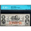 Image 3 : The Bank of Western Canada 1859 $4 #2476 CH-795-10-12 CCCS Choice Very Fine-30