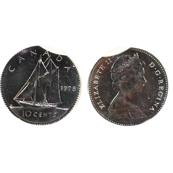 Error;  1978 10¢ CCCS AU58.  Designated as Double Clip.  See Pic.
