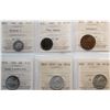 Image 1 : Maritimes coin Lot; includes various denominations, dates and grades.  Some with minor issues.  All 