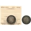 Image 1 : Nfld; 1865 20¢ ICCS Choice Very Fine-30