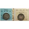 Image 1 : Nfld; 1870 50¢, 1899 "N9's".  Both coins ICCS/CCCS  Very Fine-20
