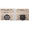 Image 1 : Nfld; 1896 20¢ "Obv 1" 1919C 25¢, both coins ICCS graded Choice Very Fine-30