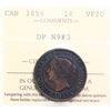 Image 2 : 1859 1¢ "DP N9 #3" ICCS Very Fine-20