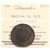 Image 2 : 1859 1¢ "N9; 5/5" ICCS Mint State-60