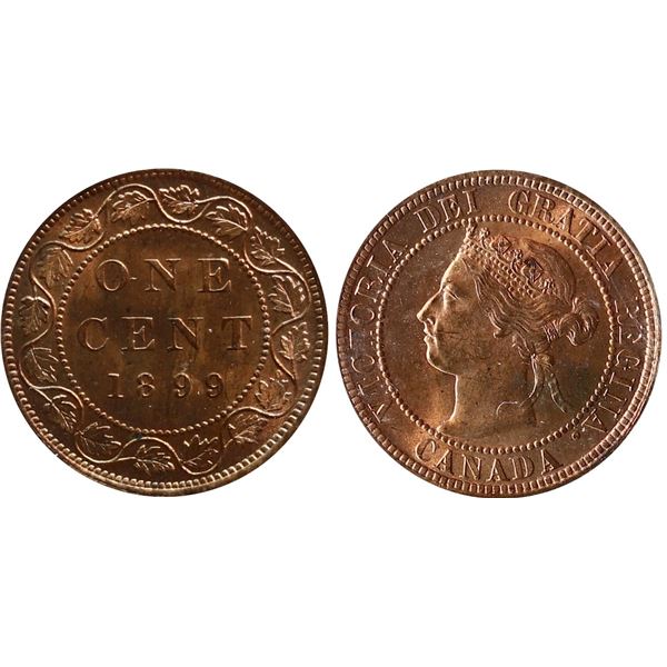 1899 1¢ "Landon" ICCS Choice Mint State-64 Red