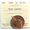 Image 2 : 1899 1¢ "Landon" ICCS Choice Mint State-64 Red