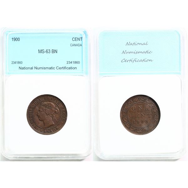 1900 1¢ EF+ (NNC MS-63 BN)
