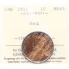 Image 2 : 1911 1¢ ICCS Gem Mint State-65 Red